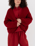 Casey Casey Short Cardigan in Red - CASEY CASEY at Worthwhile - shop CARDIGAN