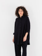 Casey Casey Tippy Shirt in Navy - CASEY CASEY at Worthwhile - shop TOP