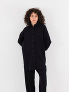 Casey Casey Tippy Shirt in Navy - CASEY CASEY at Worthwhile - shop TOP