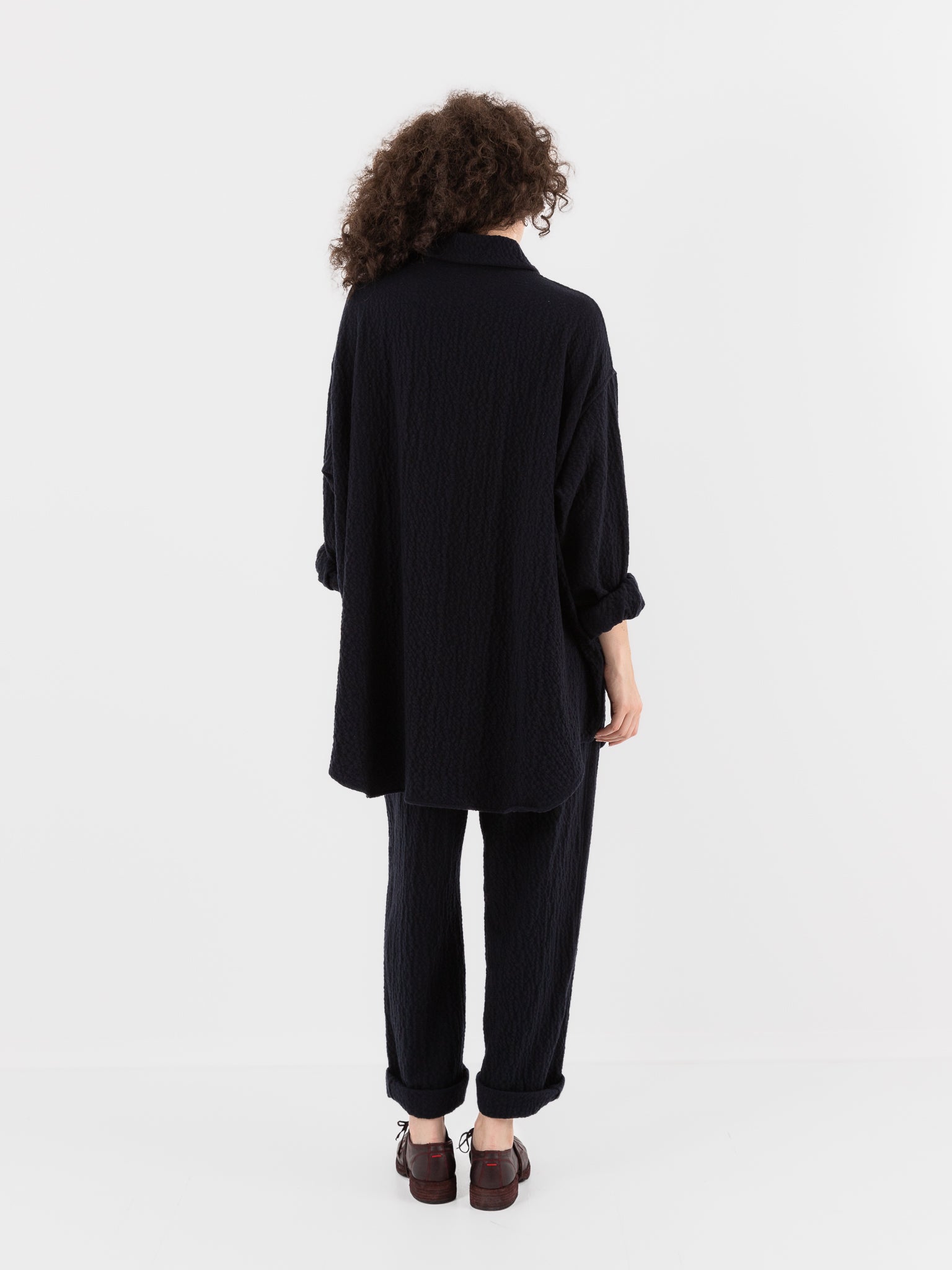 Casey Casey Tippy Shirt in Navy - CASEY CASEY at Worthwhile - shop TOP