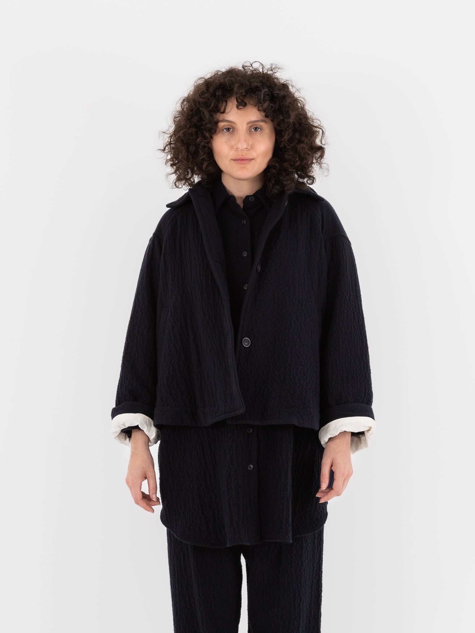 Casey Casey Drays Padded Jacket in Navy - CASEY CASEY at Worthwhile - shop JACKET