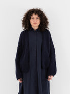 Casey Casey Short Cardigan in Night/Navy - CASEY CASEY at Worthwhile - shop CARDIGAN