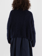 Casey Casey Short Cardigan in Night/Navy - CASEY CASEY at Worthwhile - shop CARDIGAN