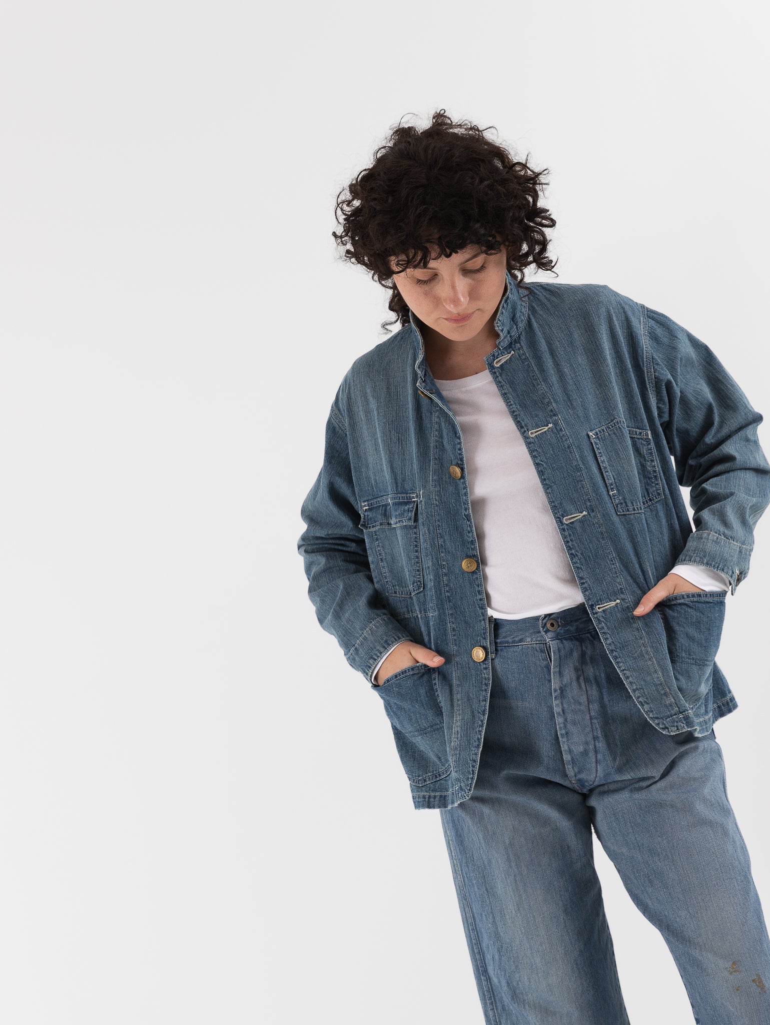 Chimala Short Chore Jacket in Light Vintage - CHIMALA at Worthwhile - shop JACKET