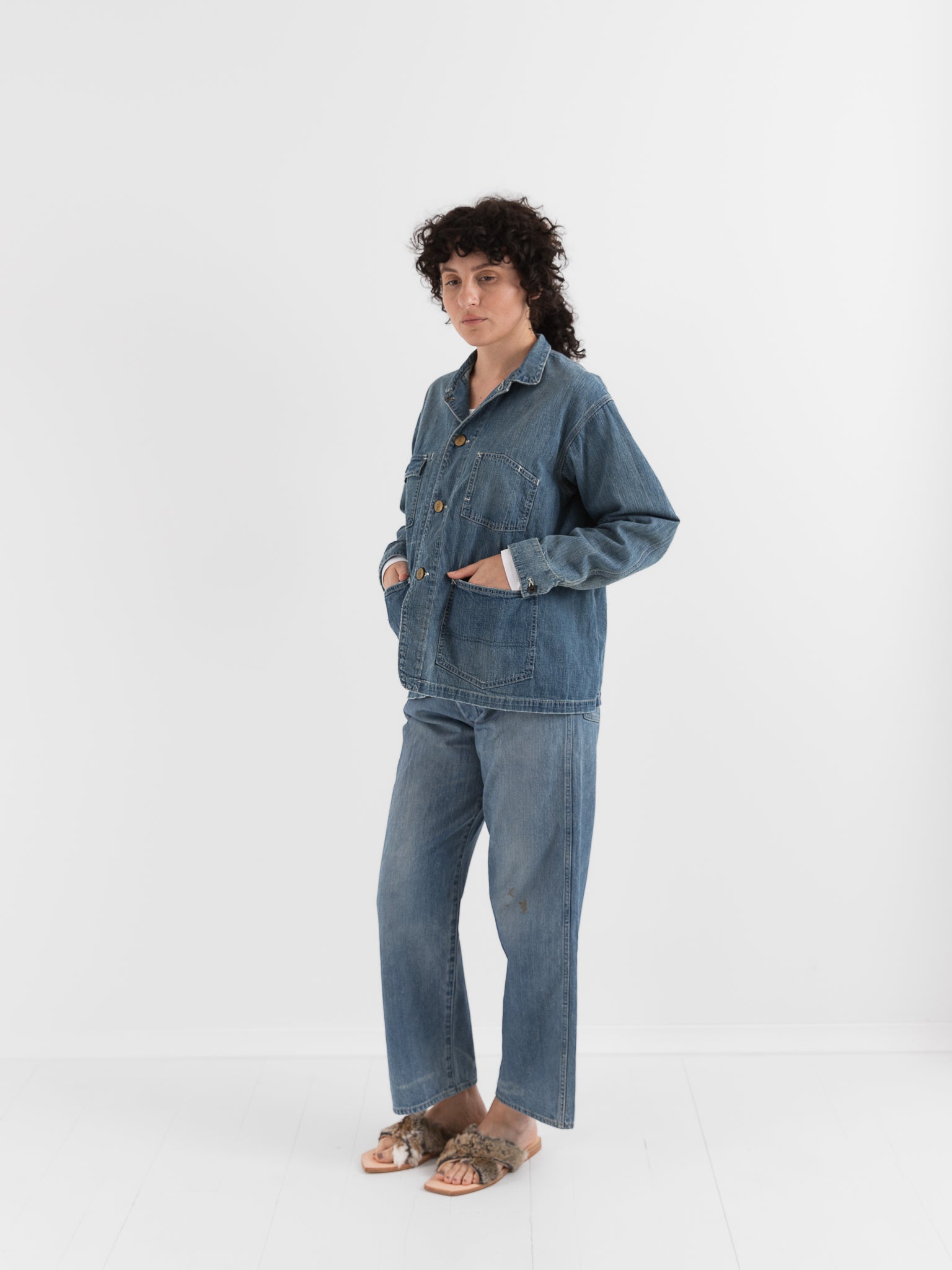 Chimala Short Chore Jacket in Light Vintage - CHIMALA at Worthwhile - shop JACKET