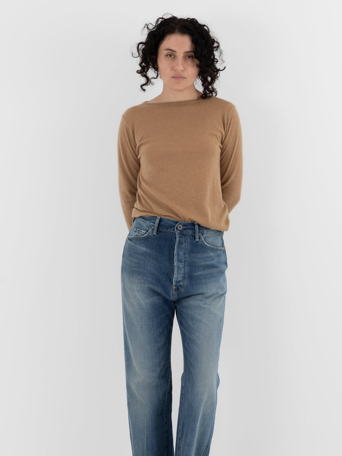 Chimala Denim Straight Cut in Work Light Blue Wash - CHIMALA at Worthwhile - shop PANT