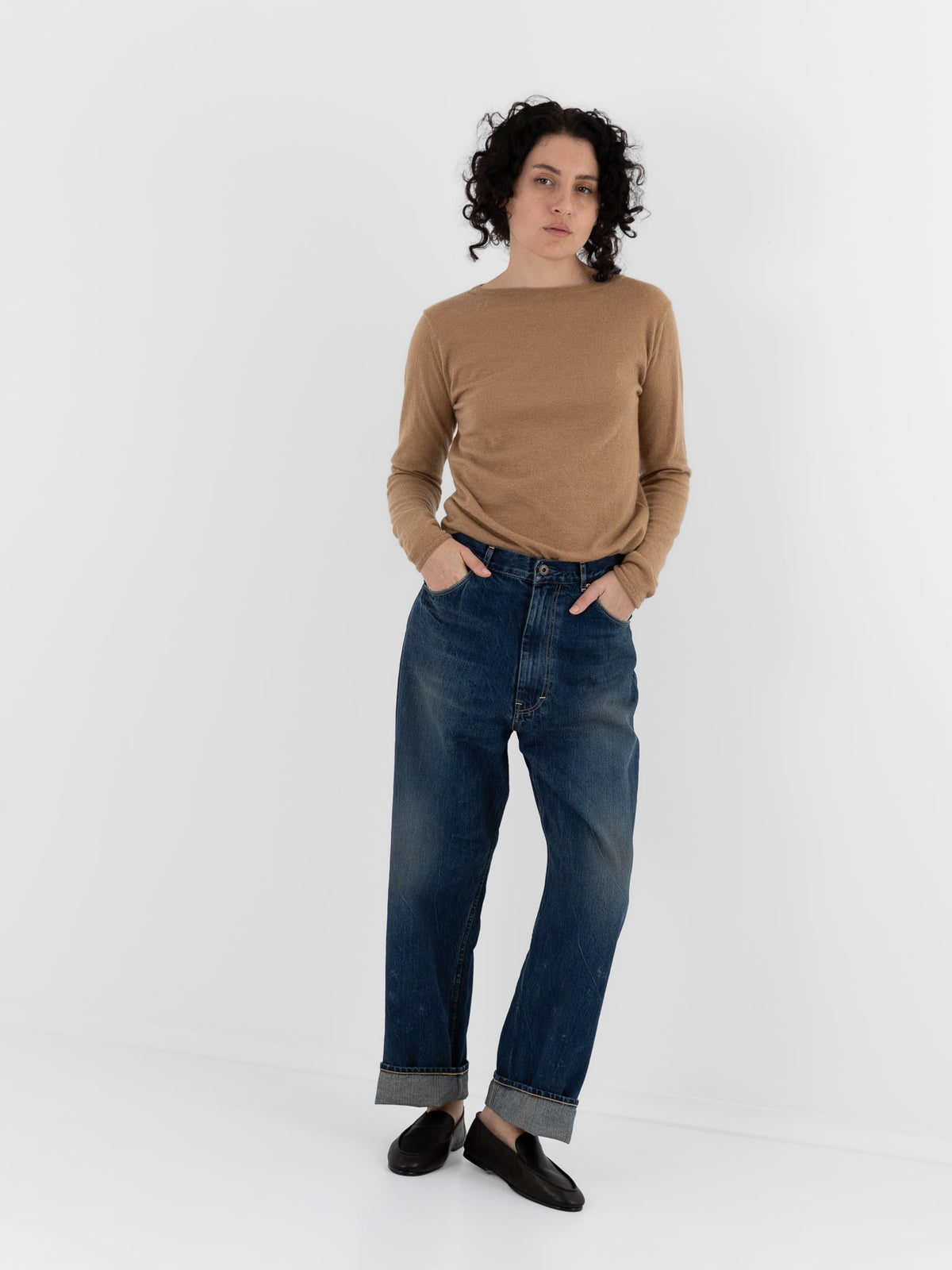 Chimala Selvedge Denim Ranch Pants in Dark Wash - CHIMALA at Worthwhile - shop PANT