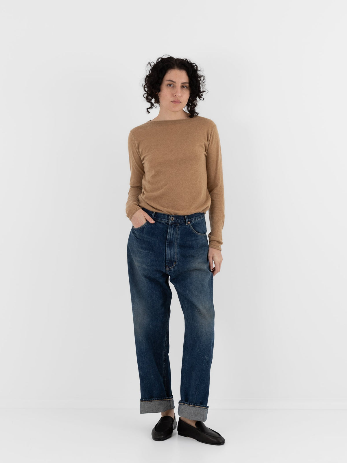 Chimala Selvedge Denim Ranch Pants in Dark Wash - CHIMALA at Worthwhile - shop PANT