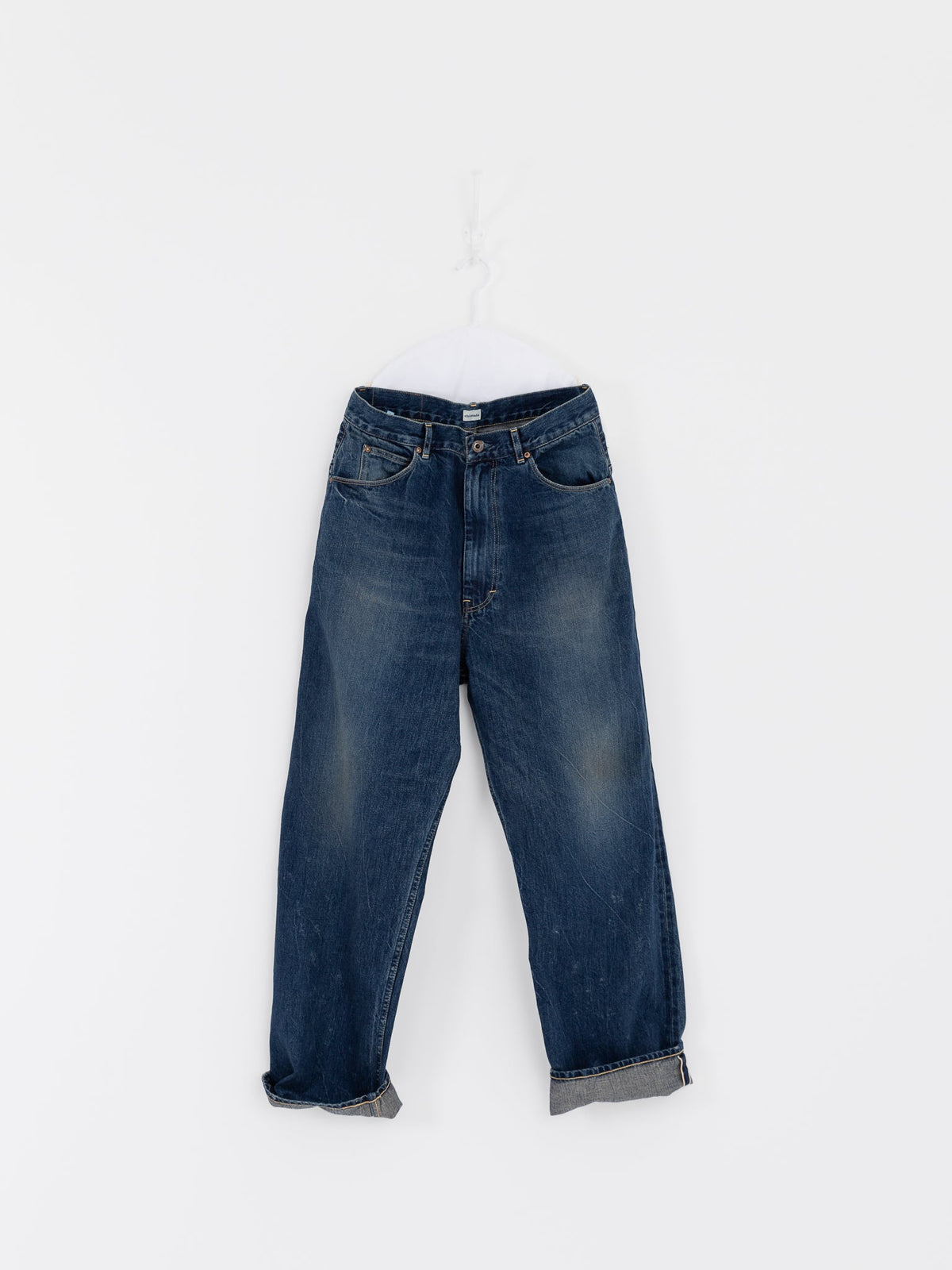 Chimala Selvedge Denim Ranch Pants in Dark Wash - CHIMALA at Worthwhile - shop PANT