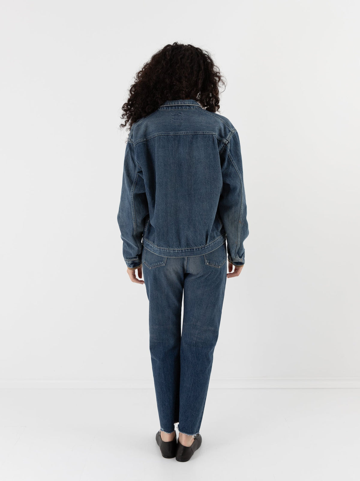 Chimala Selvedge Denim Short Jacket in Vintage Light - CHIMALA at Worthwhile - shop JACKET