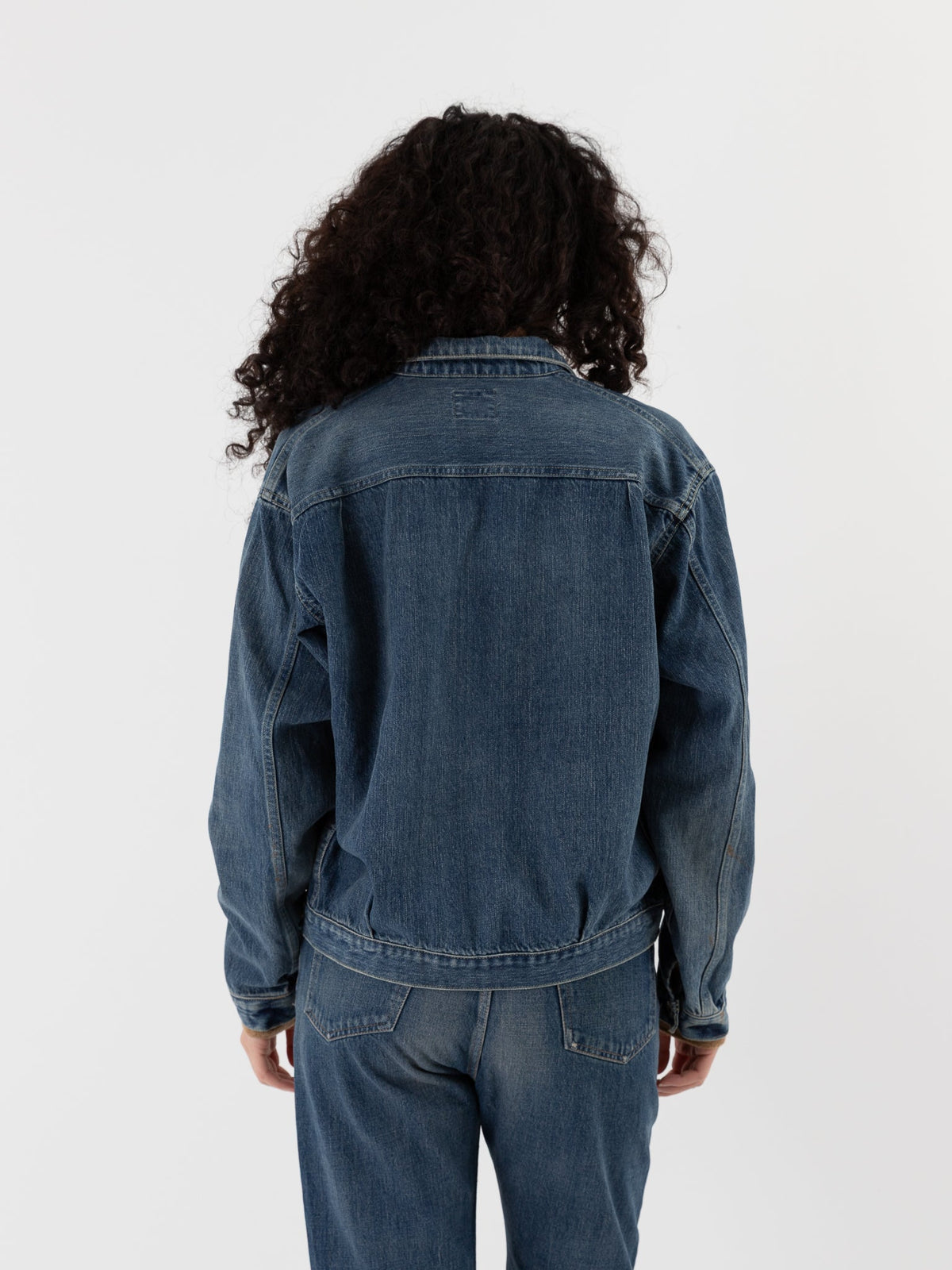 Chimala Selvedge Denim Short Jacket in Vintage Light - CHIMALA at Worthwhile - shop JACKET