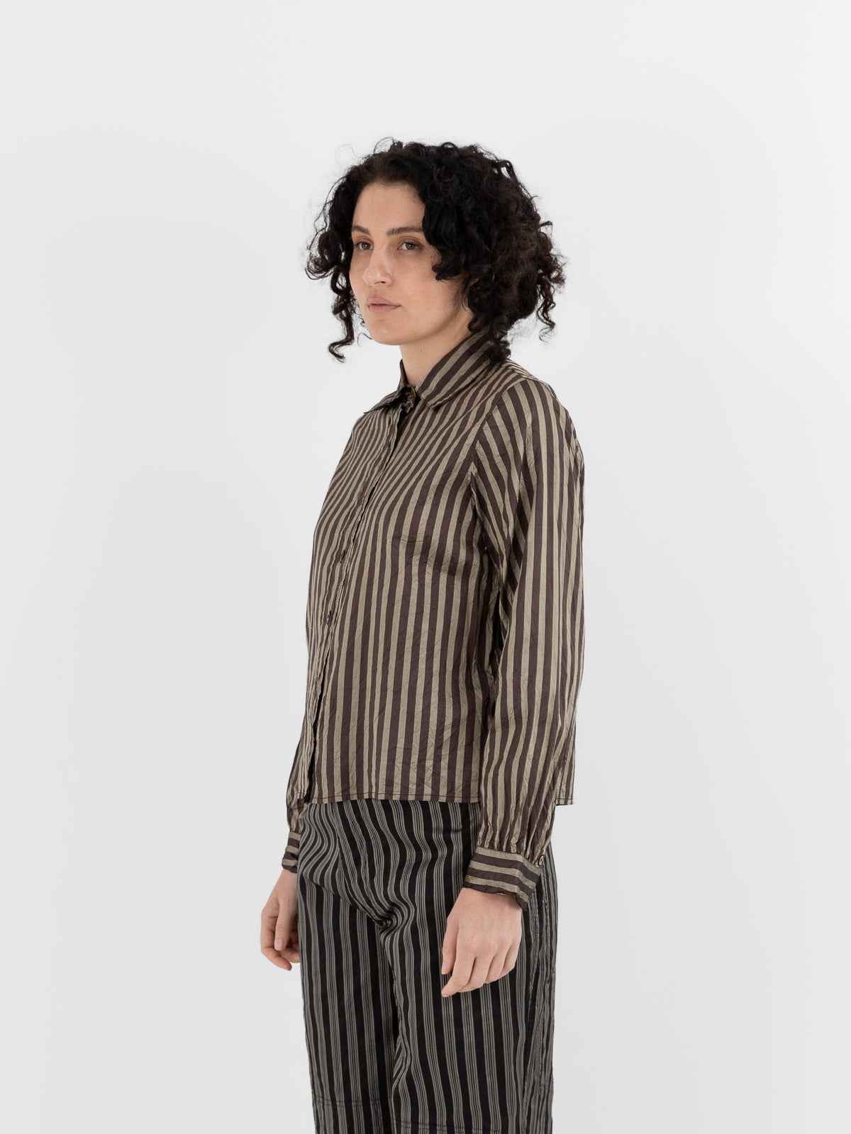 Christian Peau Shirt in Brown/Copper - CHRISTIAN PEAU at Worthwhile - shop TOP