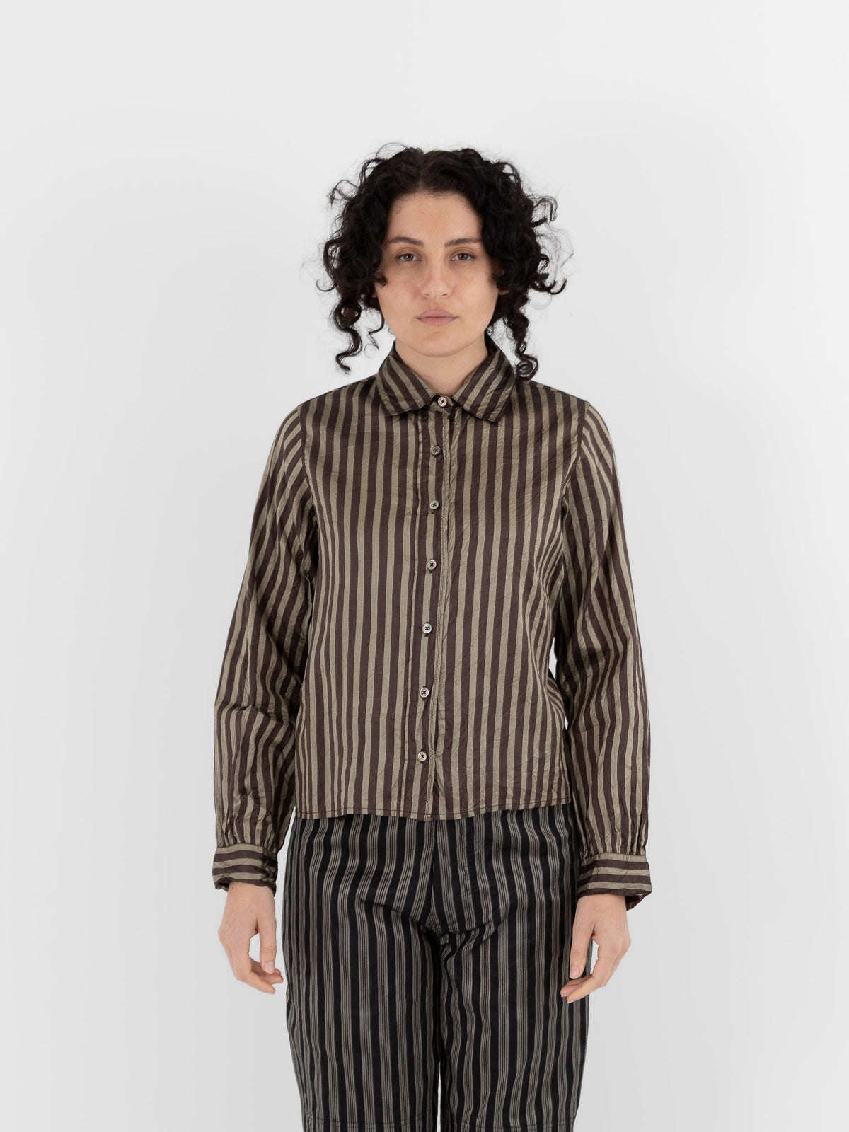 Christian Peau Shirt in Brown/Copper - CHRISTIAN PEAU at Worthwhile - shop TOP