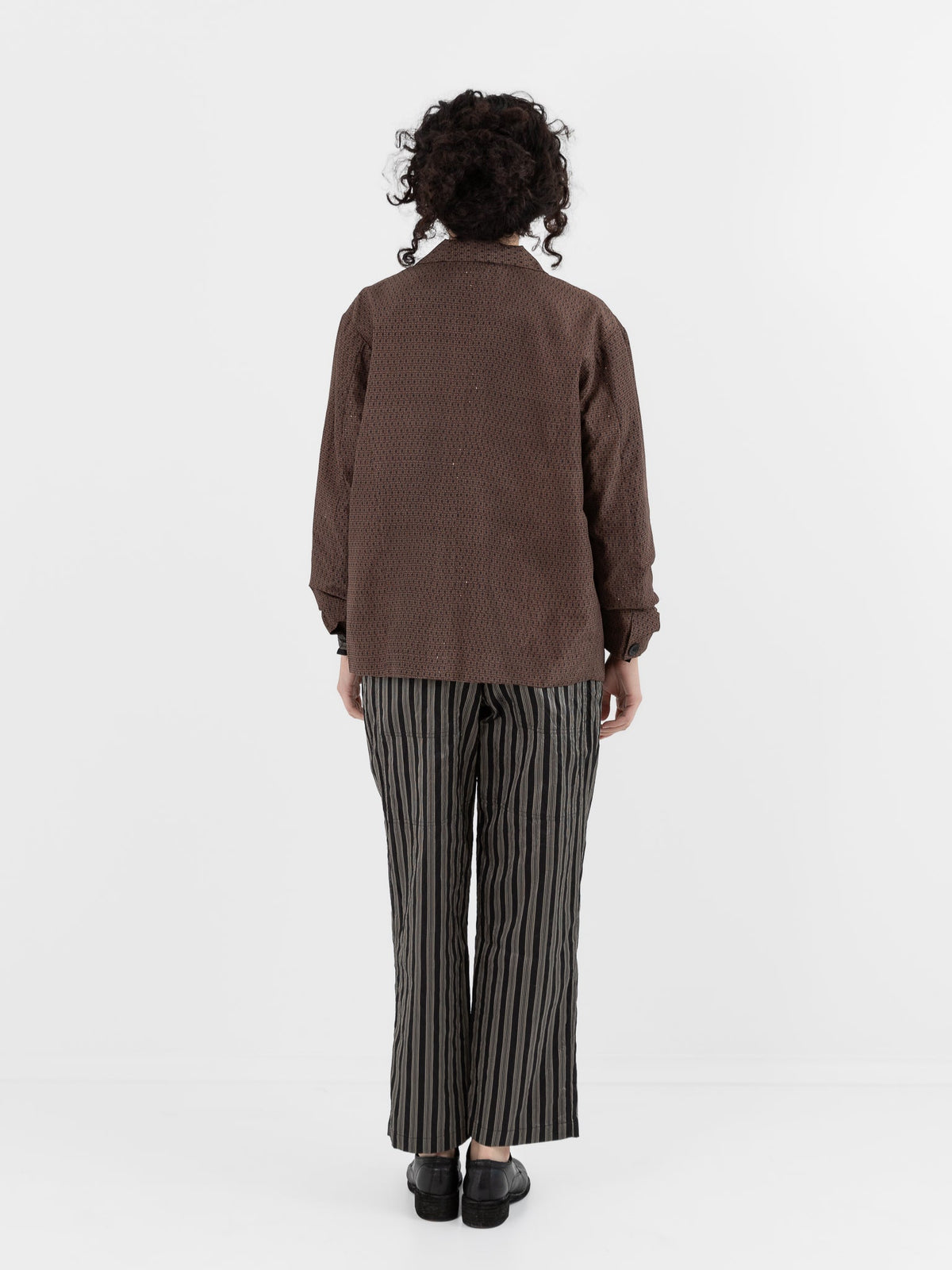 Christian Peau Vintage Silk Jacket 1 in Red/Brown - CHRISTIAN PEAU at Worthwhile - shop JACKET