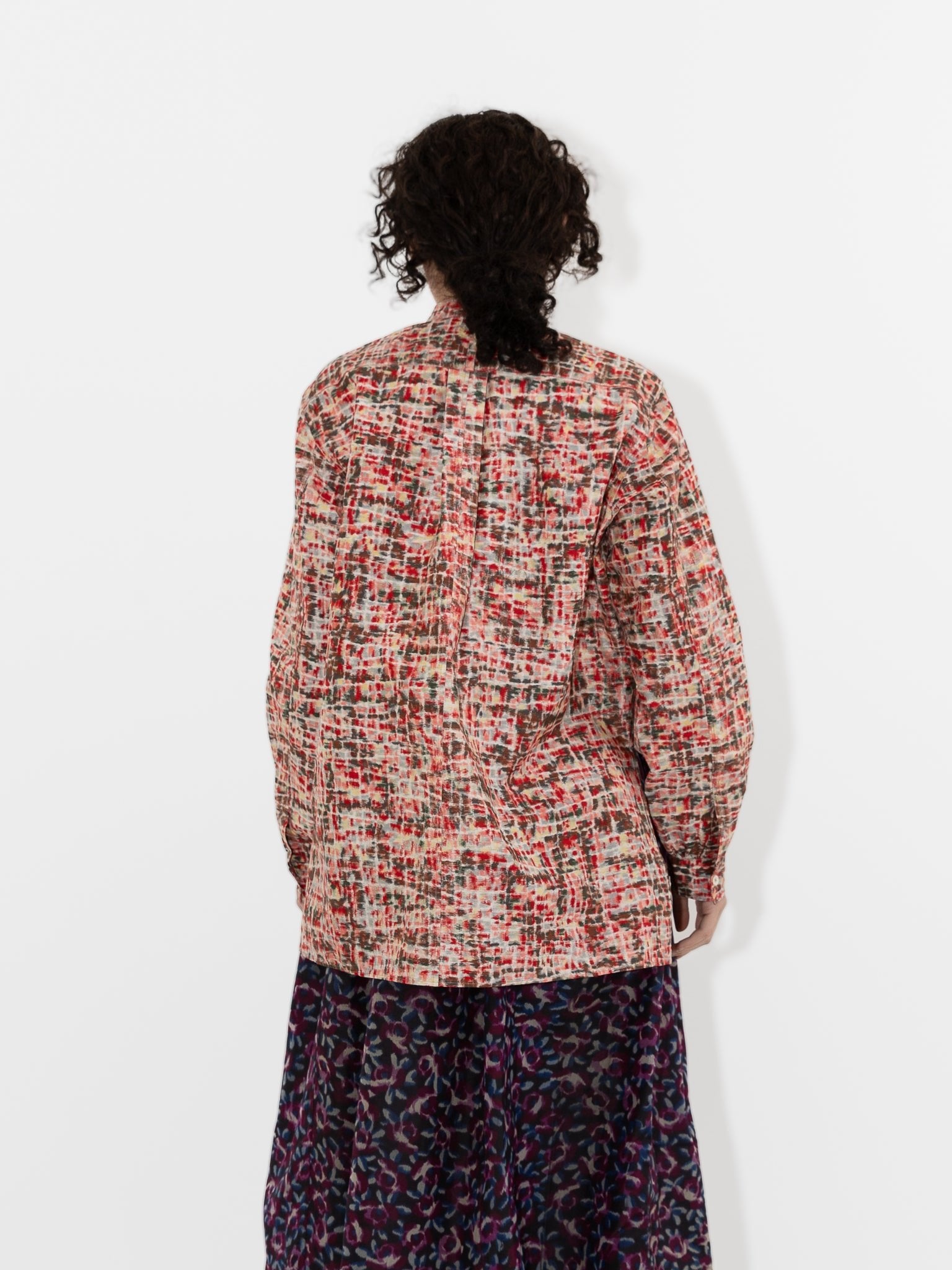 Christian Peau Ikat Shirt in Pink - CHRISTIAN PEAU at Worthwhile - shop TOP