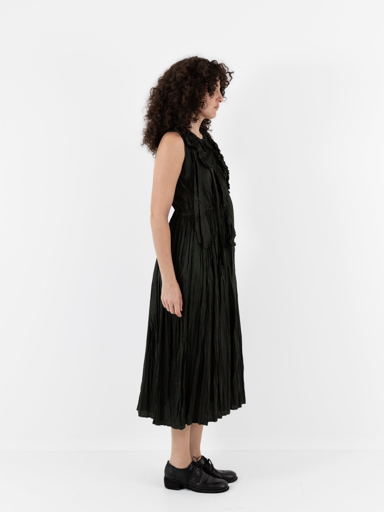 Christian Peau Fringe Dress in Kale - CHRISTIAN PEAU at Worthwhile - shop DRESS