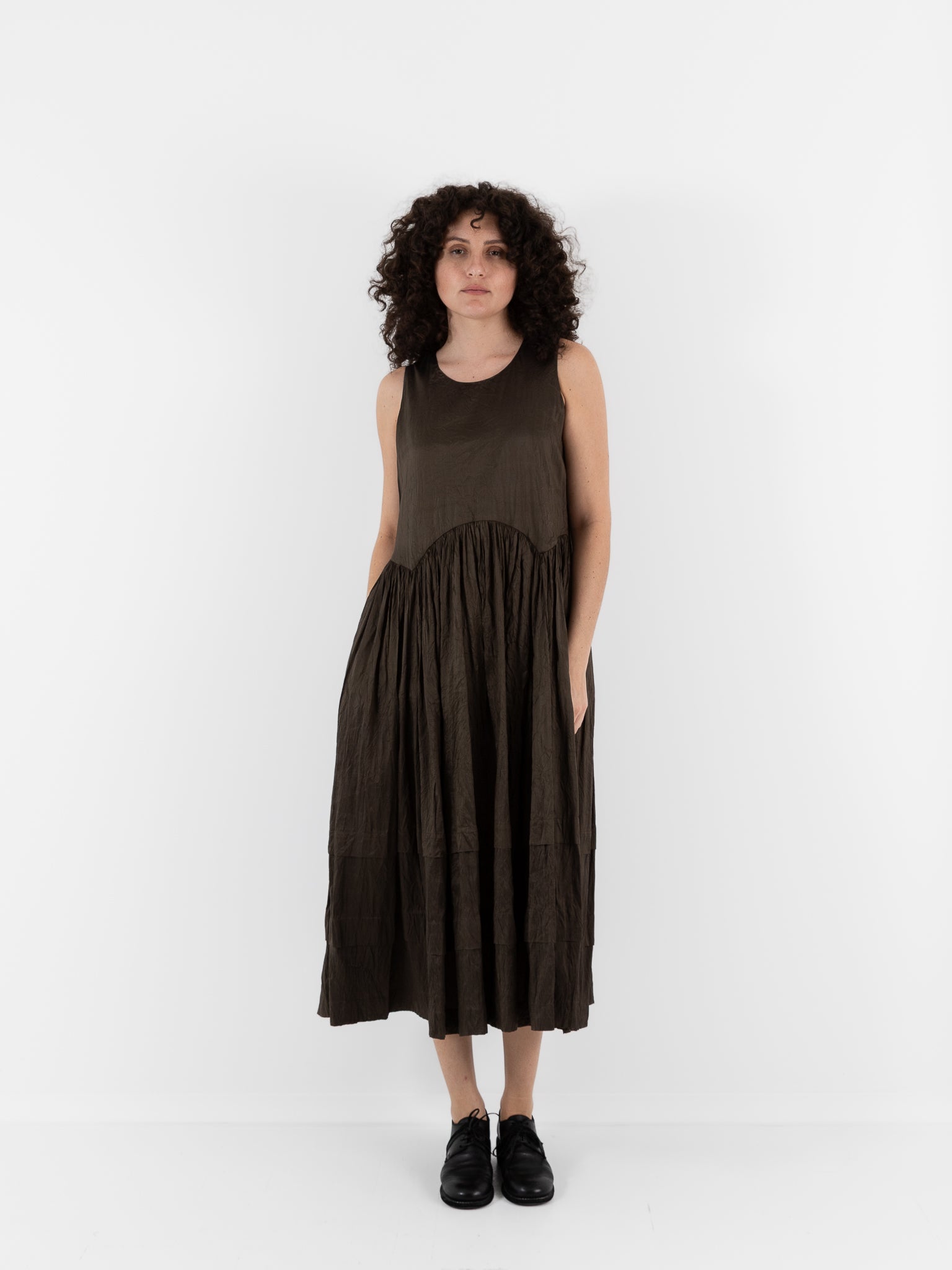Christian Peau Dress in Moss - CHRISTIAN PEAU at Worthwhile - shop DRESS