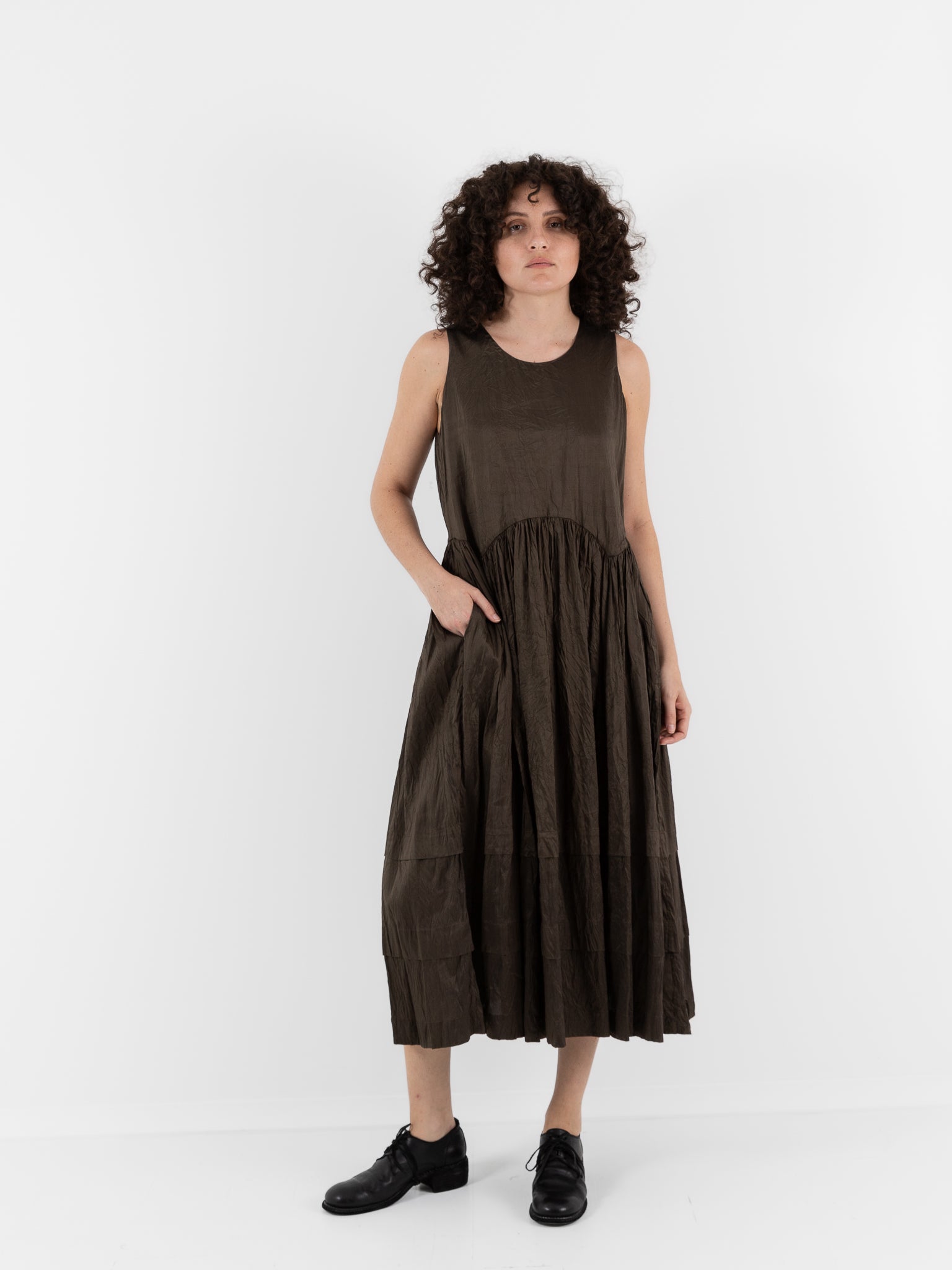 Christian Peau Dress in Moss - CHRISTIAN PEAU at Worthwhile - shop DRESS