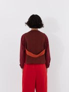 Cocoon Cocoon Patchwork Vest in Red/Rust - COCOON COCOON at Worthwhile - shop VEST