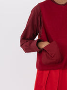 Cocoon Cocoon Patchwork Vest in Red/Rust - COCOON COCOON at Worthwhile - shop VEST