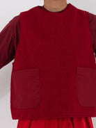 Cocoon Cocoon Patchwork Vest in Red/Rust - COCOON COCOON at Worthwhile - shop VEST