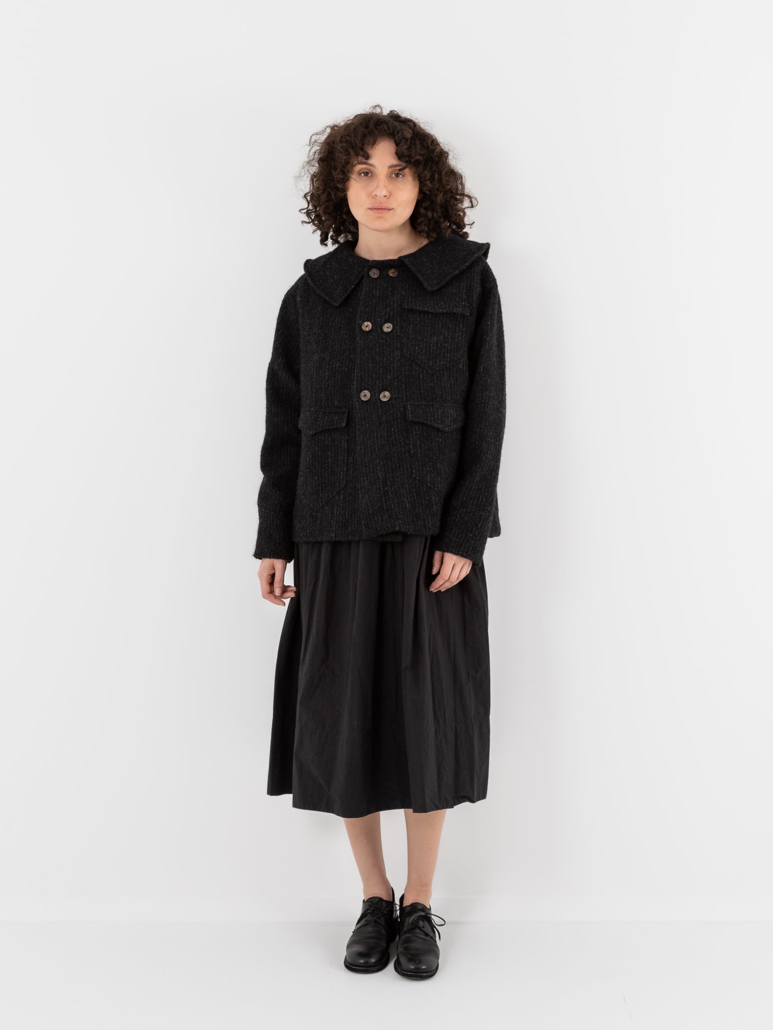 Cocoon Cocoon Double Breasted Jacket in Grey - COCOON COCOON at Worthwhile - shop JACKET