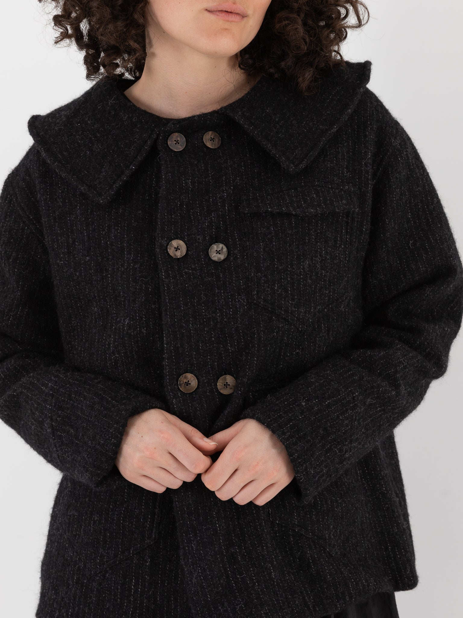 Cocoon Cocoon Double Breasted Jacket in Grey - COCOON COCOON at Worthwhile - shop JACKET