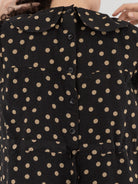 Cocoon Cocoon Big Collar Shirt in Beige/Black Dots - COCOON COCOON at Worthwhile - shop TOP