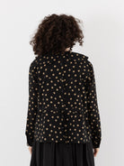Cocoon Cocoon Big Collar Shirt in Beige/Black Dots - COCOON COCOON at Worthwhile - shop TOP