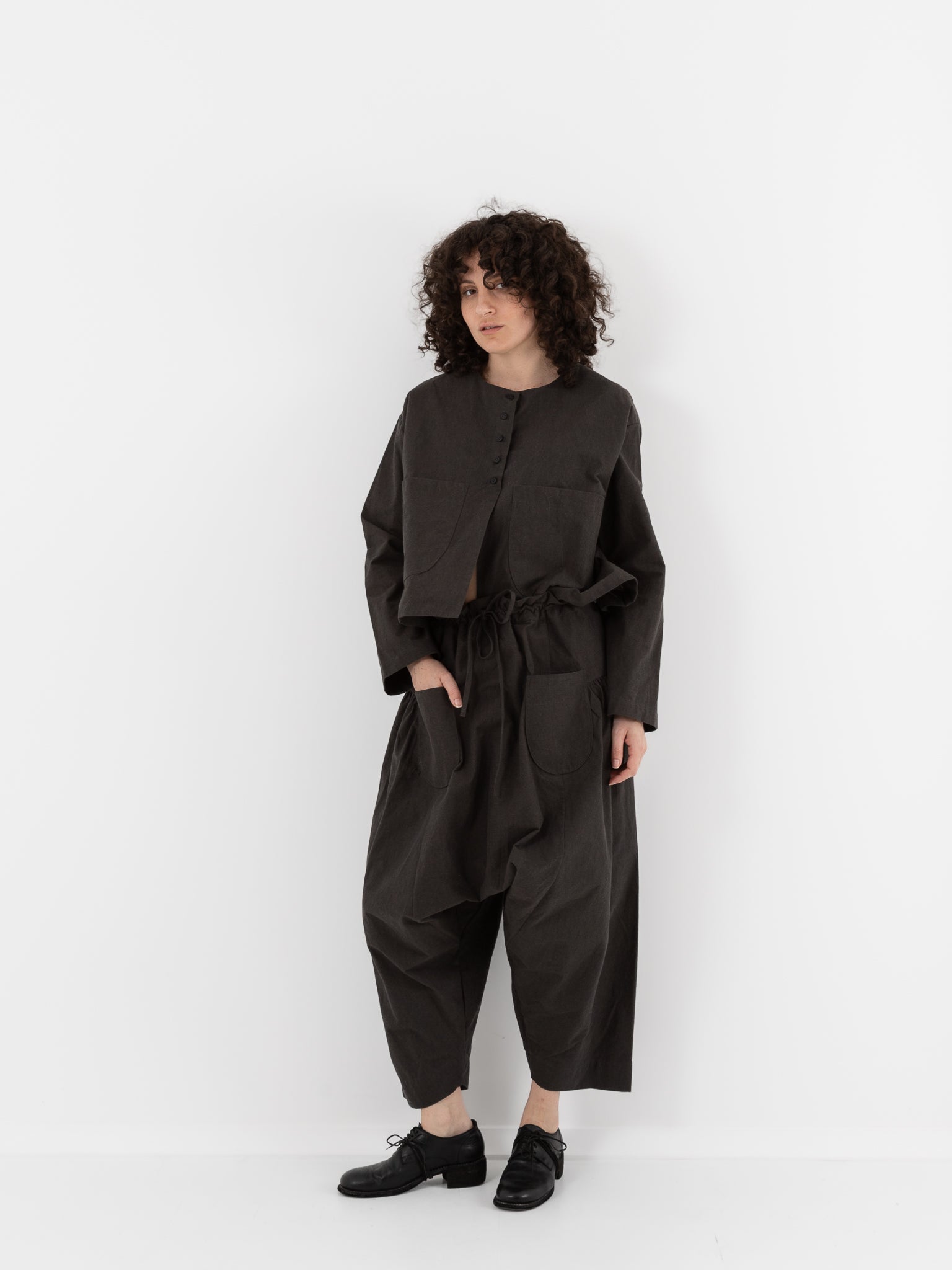 Cocoon Cocoon Studio Trousers in Moss Grey - COCOON COCOON at Worthwhile - shop JACKET