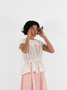 Cocoon Cocoon Swiss Dot Shirt in White - COCOON COCOON at Worthwhile - shop TOP