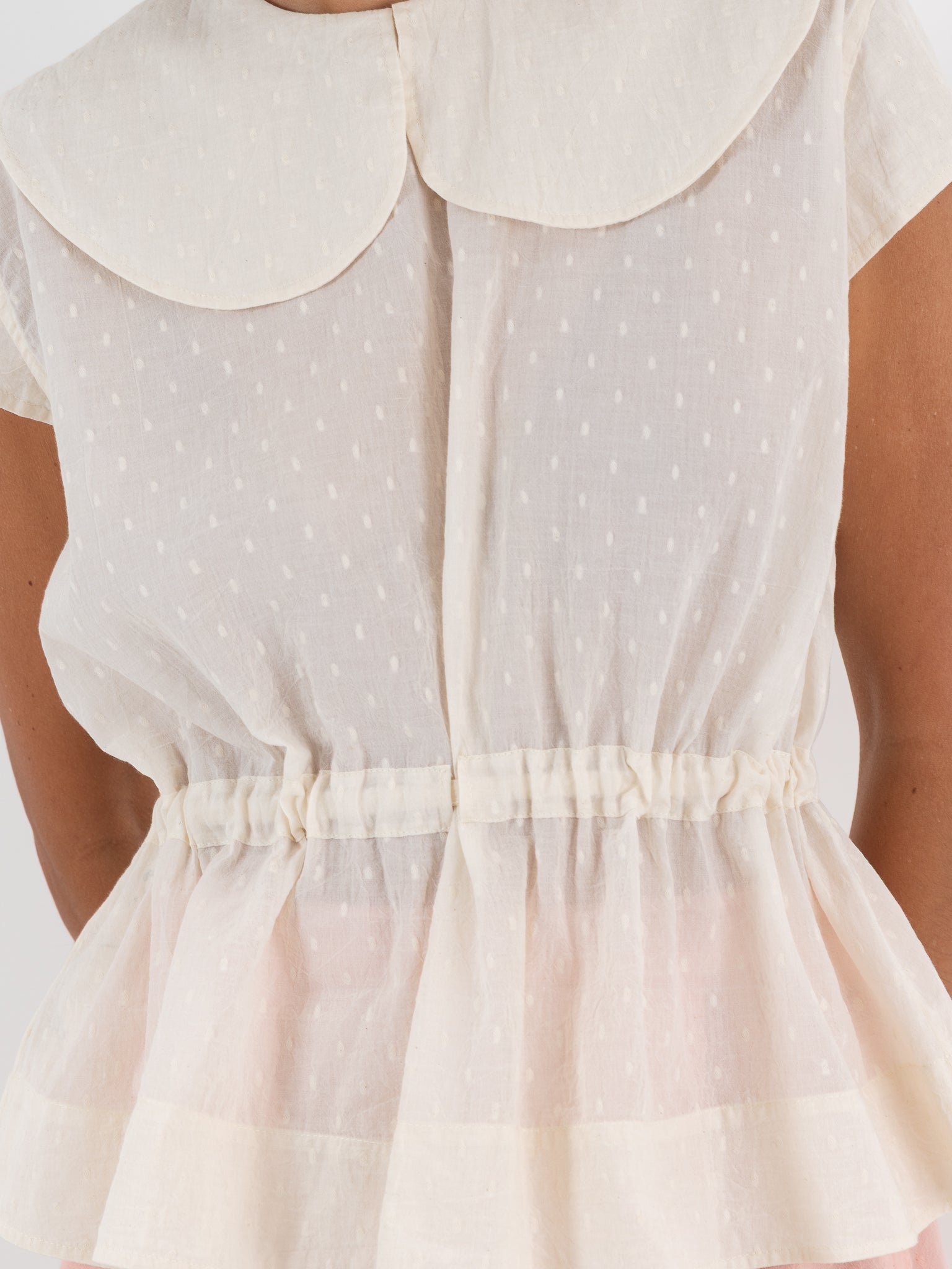 Cocoon Cocoon Swiss Dot Shirt in White - COCOON COCOON at Worthwhile - shop TOP