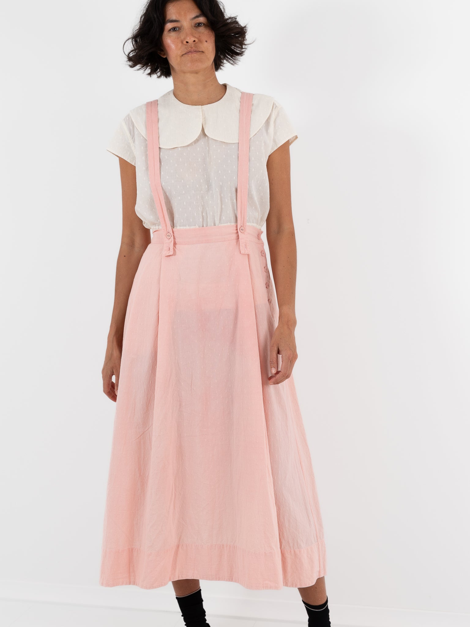 Cocoon Cocoon Swiss Dot Skirt in Pink - COCOON COCOON at Worthwhile - shop SKIRT