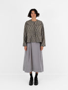 Cocoon Cocoon Block Print Shirt in Grey - COCOON COCOON at Worthwhile - shop TOP