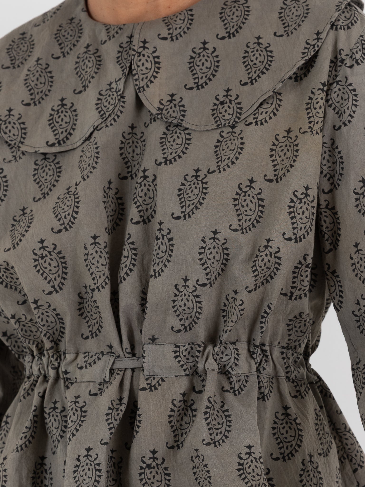 Cocoon Cocoon Block Print Shirt in Grey - COCOON COCOON at Worthwhile - shop TOP