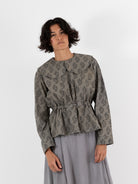 Cocoon Cocoon Block Print Shirt in Grey - COCOON COCOON at Worthwhile - shop TOP