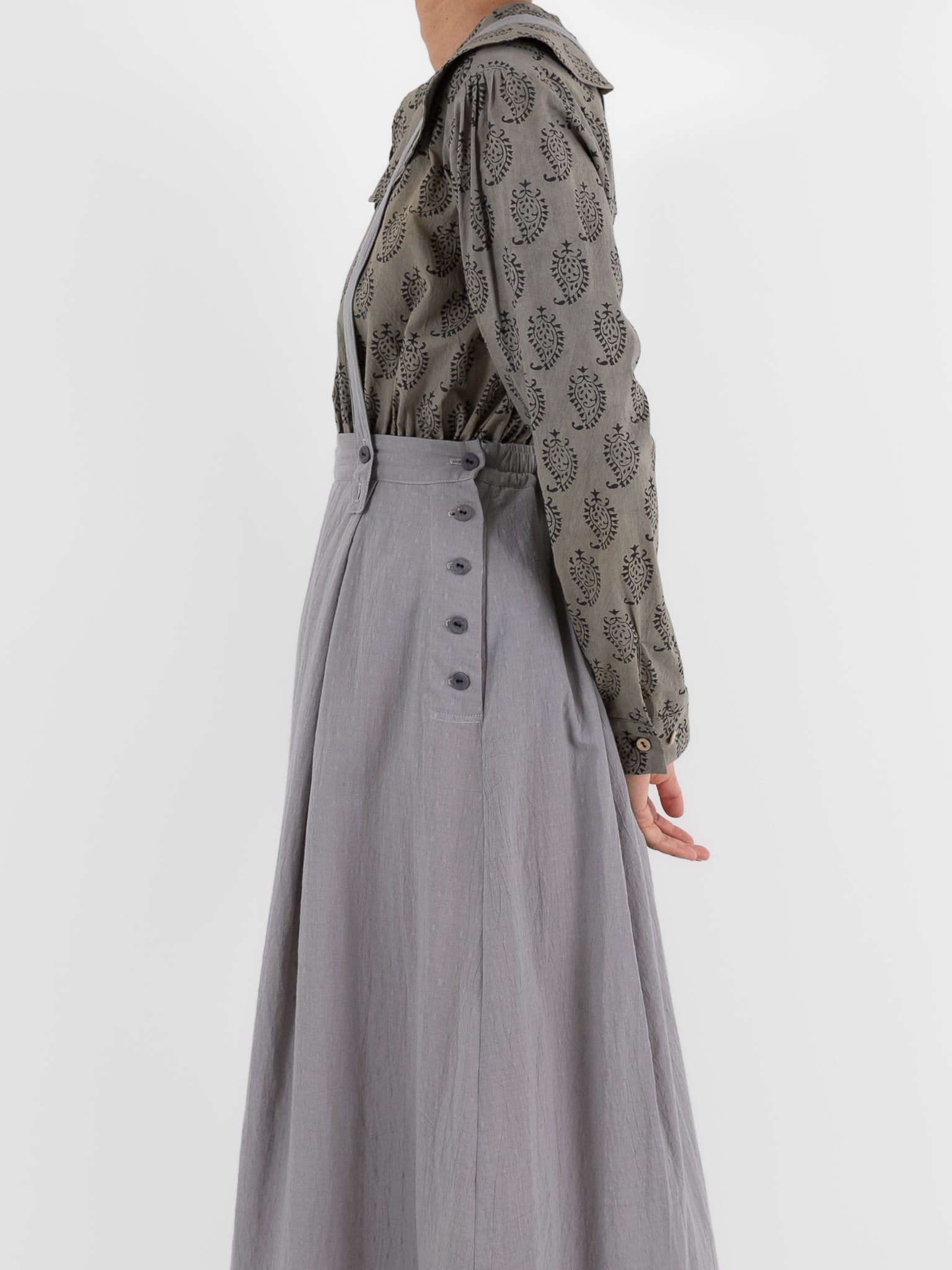 Cocoon Cocoon Swiss Dot Skirt in Grey - COCOON COCOON at Worthwhile - shop SKIRT