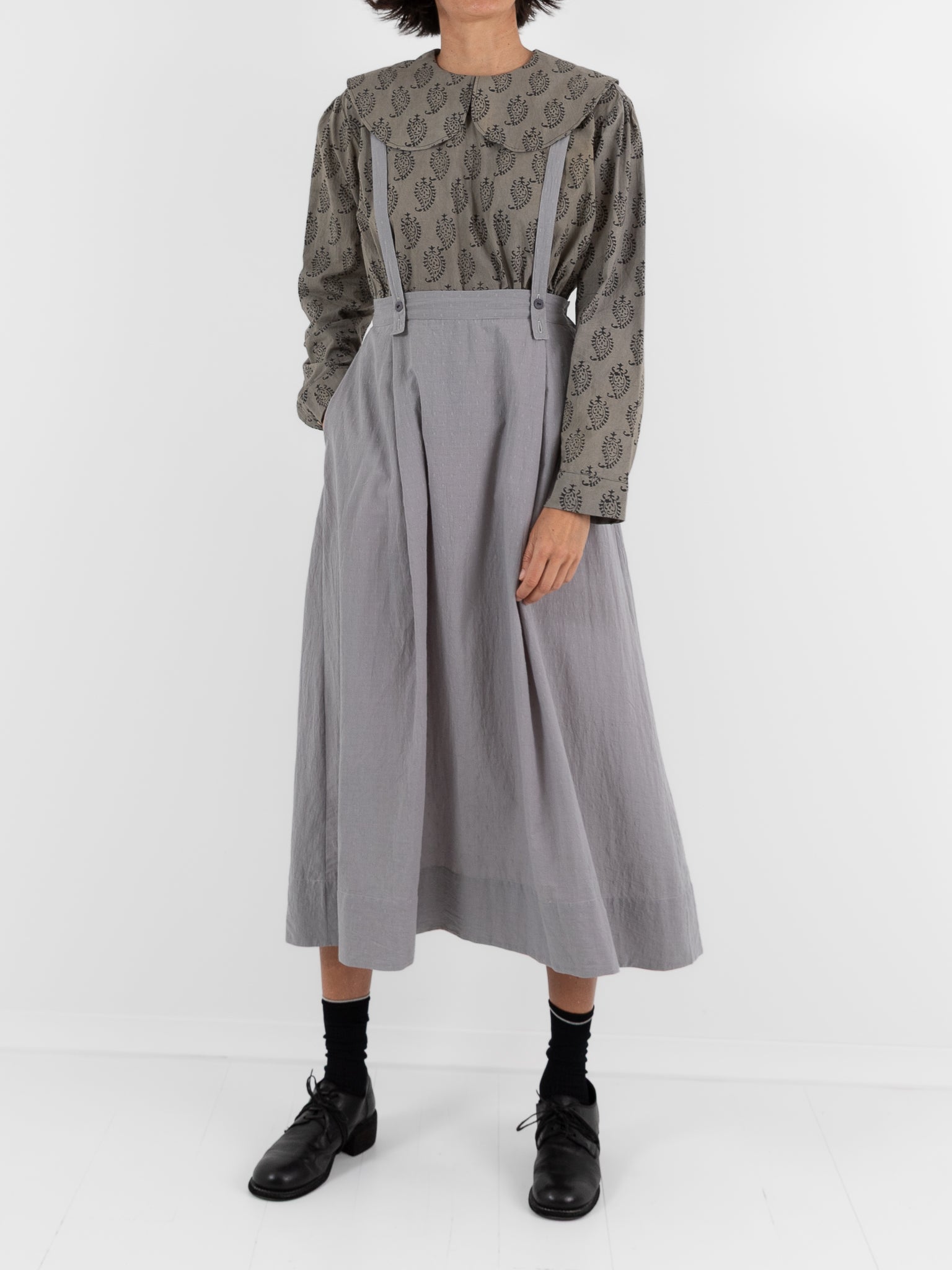 Cocoon Cocoon Swiss Dot Skirt in Grey - COCOON COCOON at Worthwhile - shop SKIRT