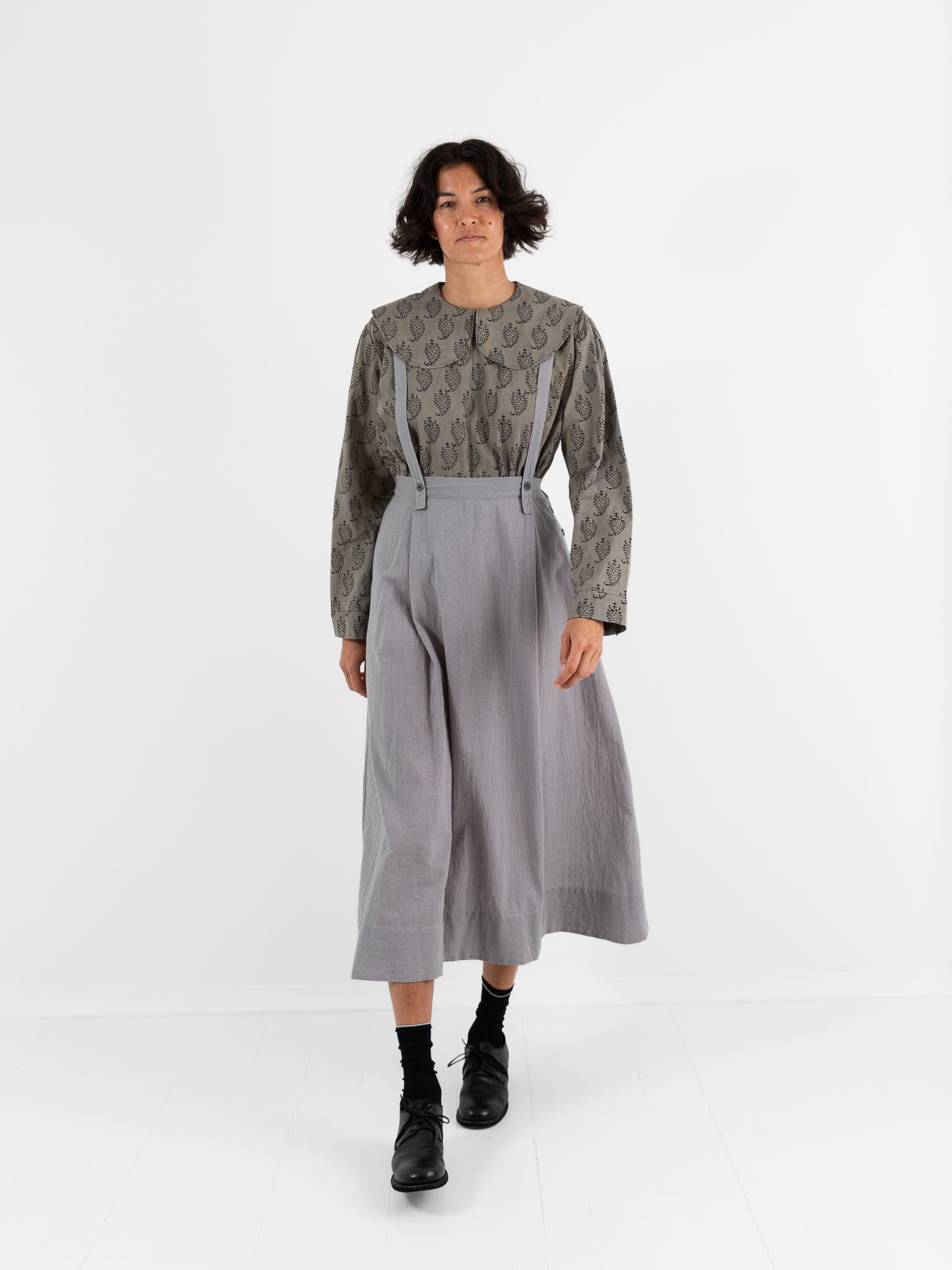 Cocoon Cocoon Swiss Dot Skirt in Grey - COCOON COCOON at Worthwhile - shop SKIRT