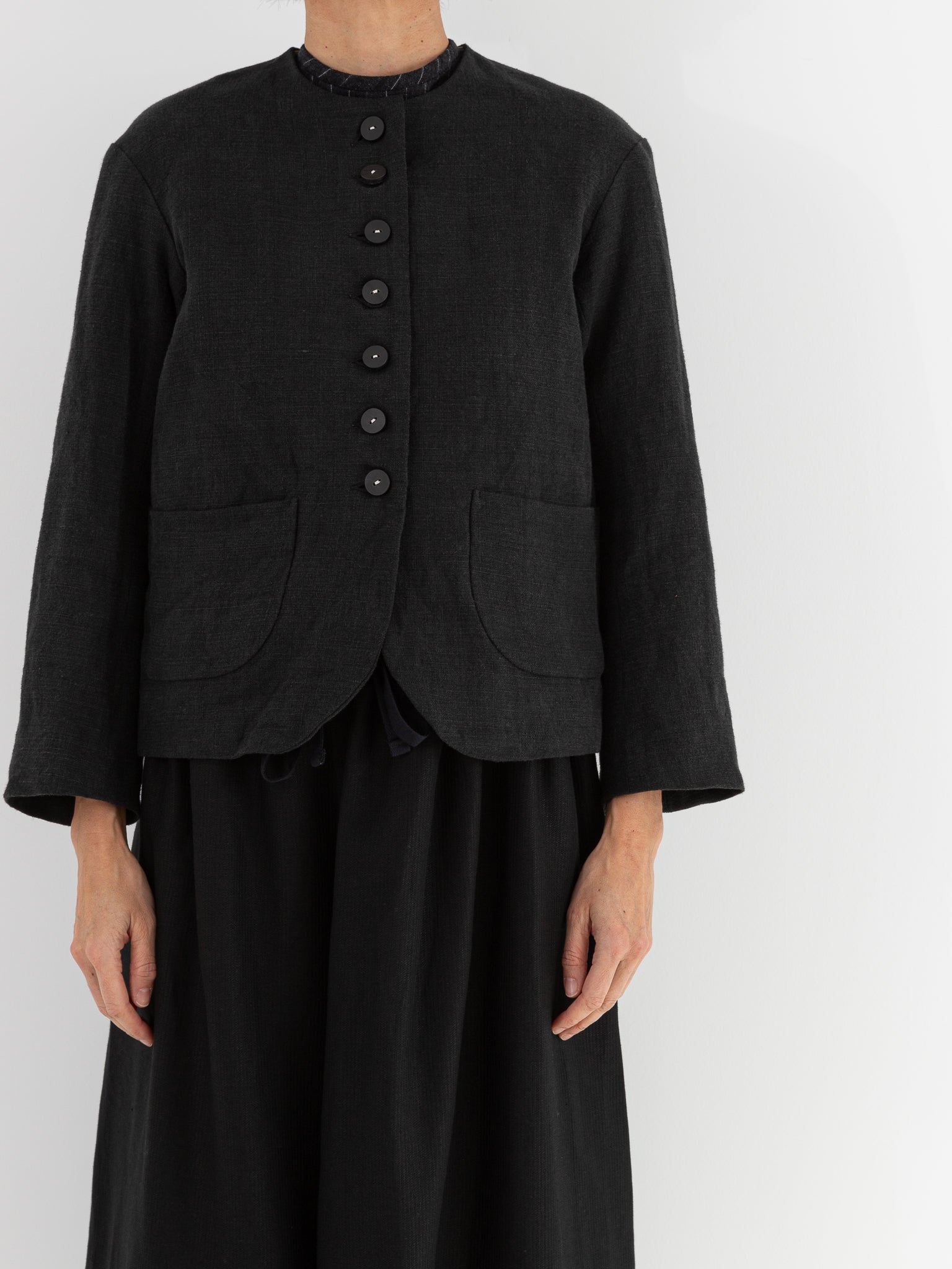 Der Antagonist Farmer Jacket 46 in Black - DER ANTAGONIST at Worthwhile - shop JACKET