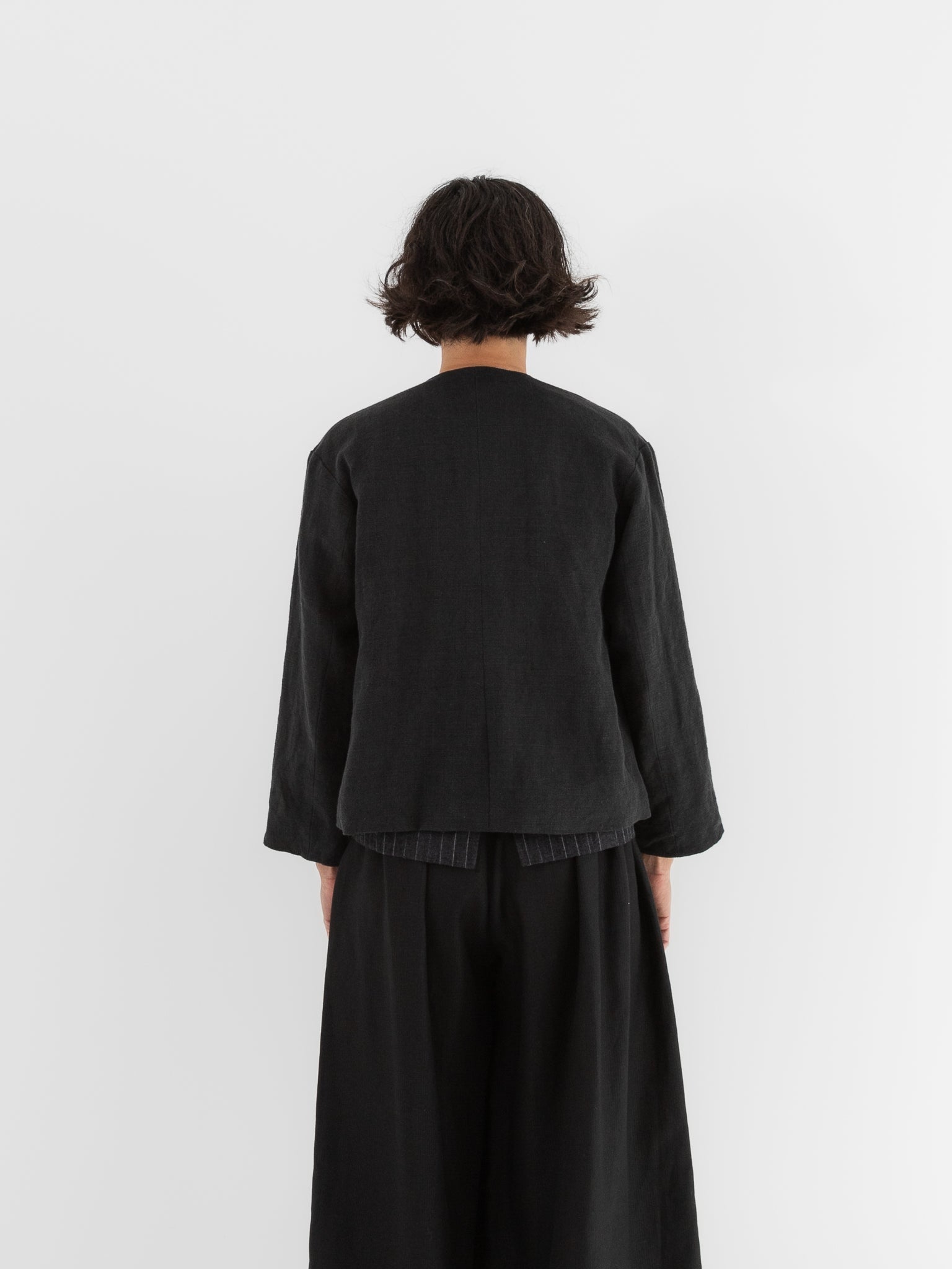 Der Antagonist Farmer Jacket 46 in Black - DER ANTAGONIST at Worthwhile - shop JACKET