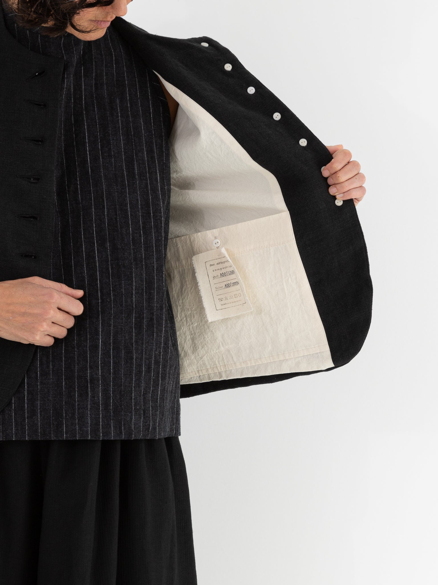 Der Antagonist Farmer Jacket 46 in Black - DER ANTAGONIST at Worthwhile - shop JACKET