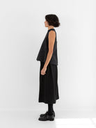 Der Antagonist Sleeveless Shirt 7 in Dark Stripe - DER ANTAGONIST at Worthwhile - shop TOP