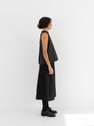 Der Antagonist Sleeveless Shirt 7 in Dark Stripe - DER ANTAGONIST at Worthwhile - shop TOP