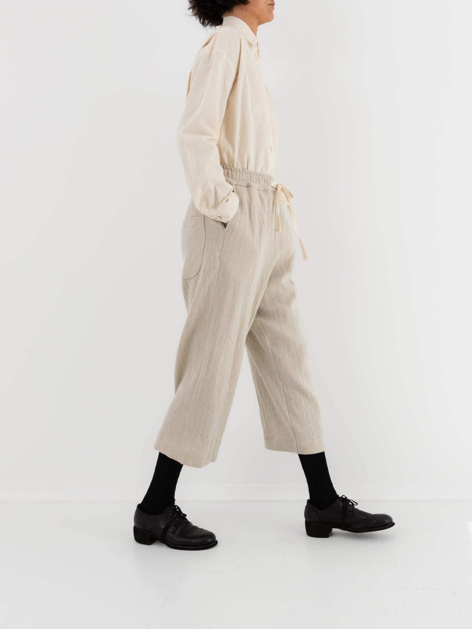 Der Antagonist Trouser 13 in Natural - DER ANTAGONIST at Worthwhile - shop PANT