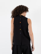 Der Antagonist Shirt in Black - DER ANTAGONIST at Worthwhile - shop TOP