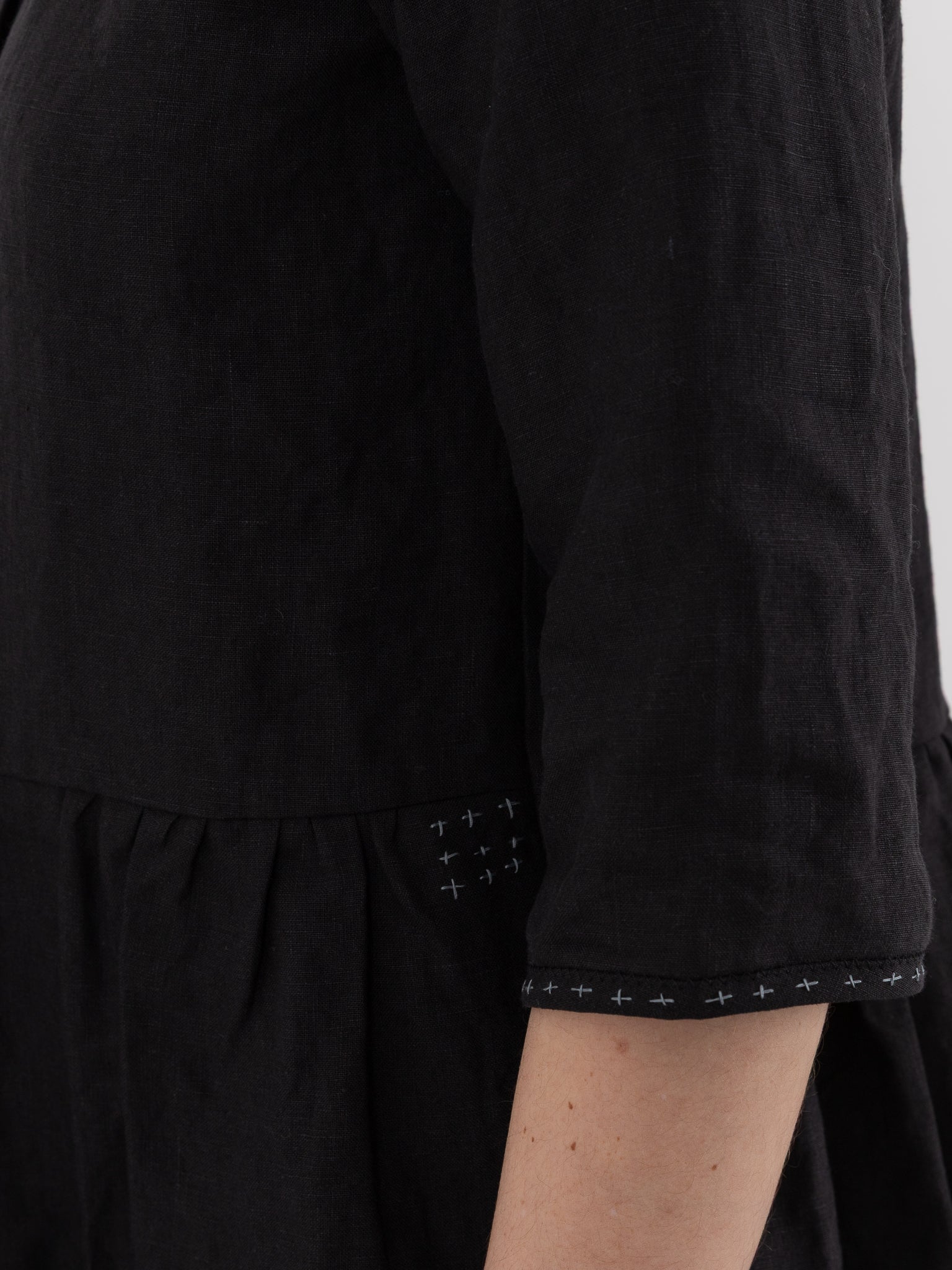 Der Antagonist Dress 20 in Black with Stitching - DER ANTAGONIST at Worthwhile - shop DRESS
