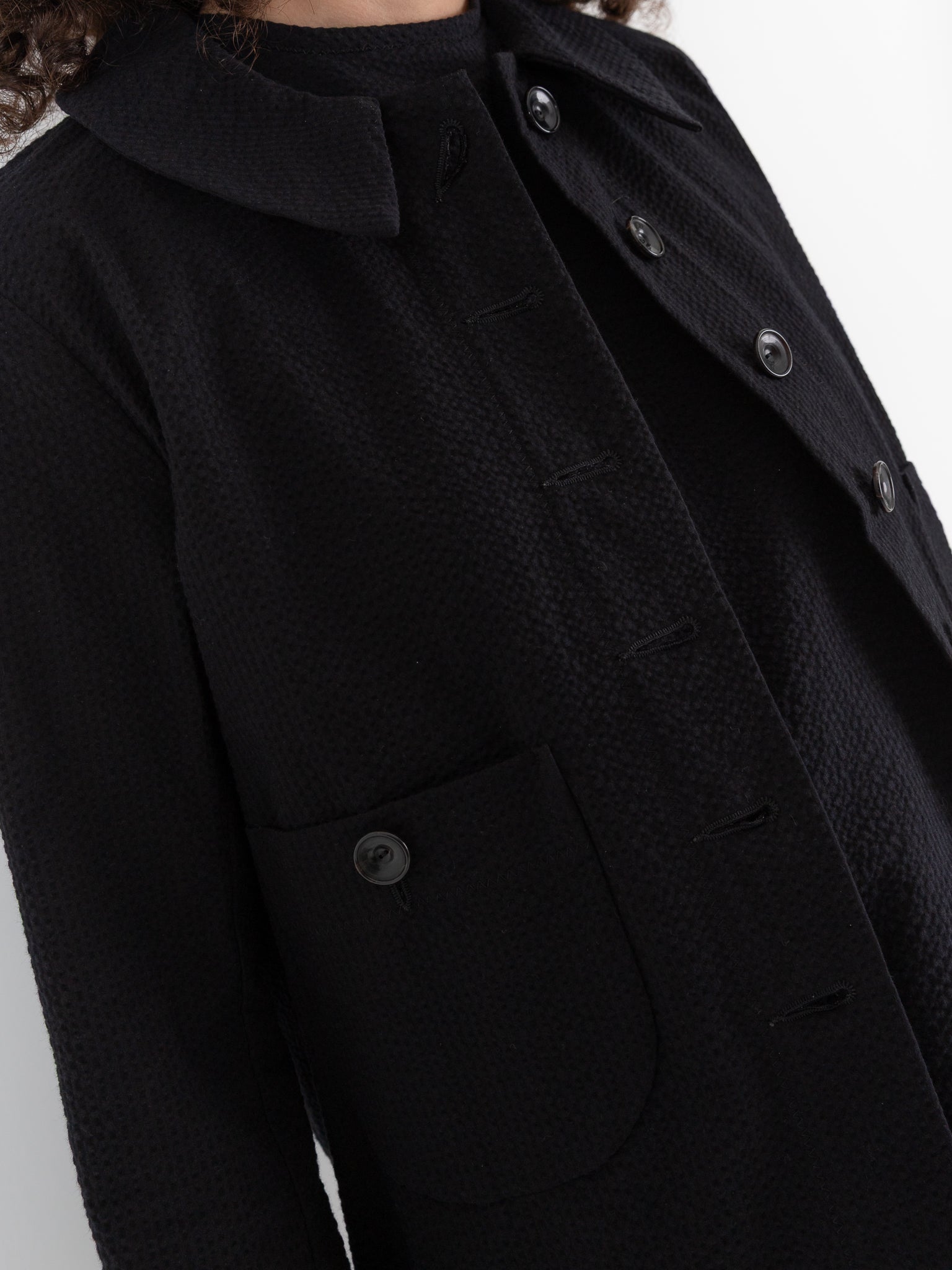 Der Antagonist Jacket in Black - DER ANTAGONIST at Worthwhile - shop JACKET