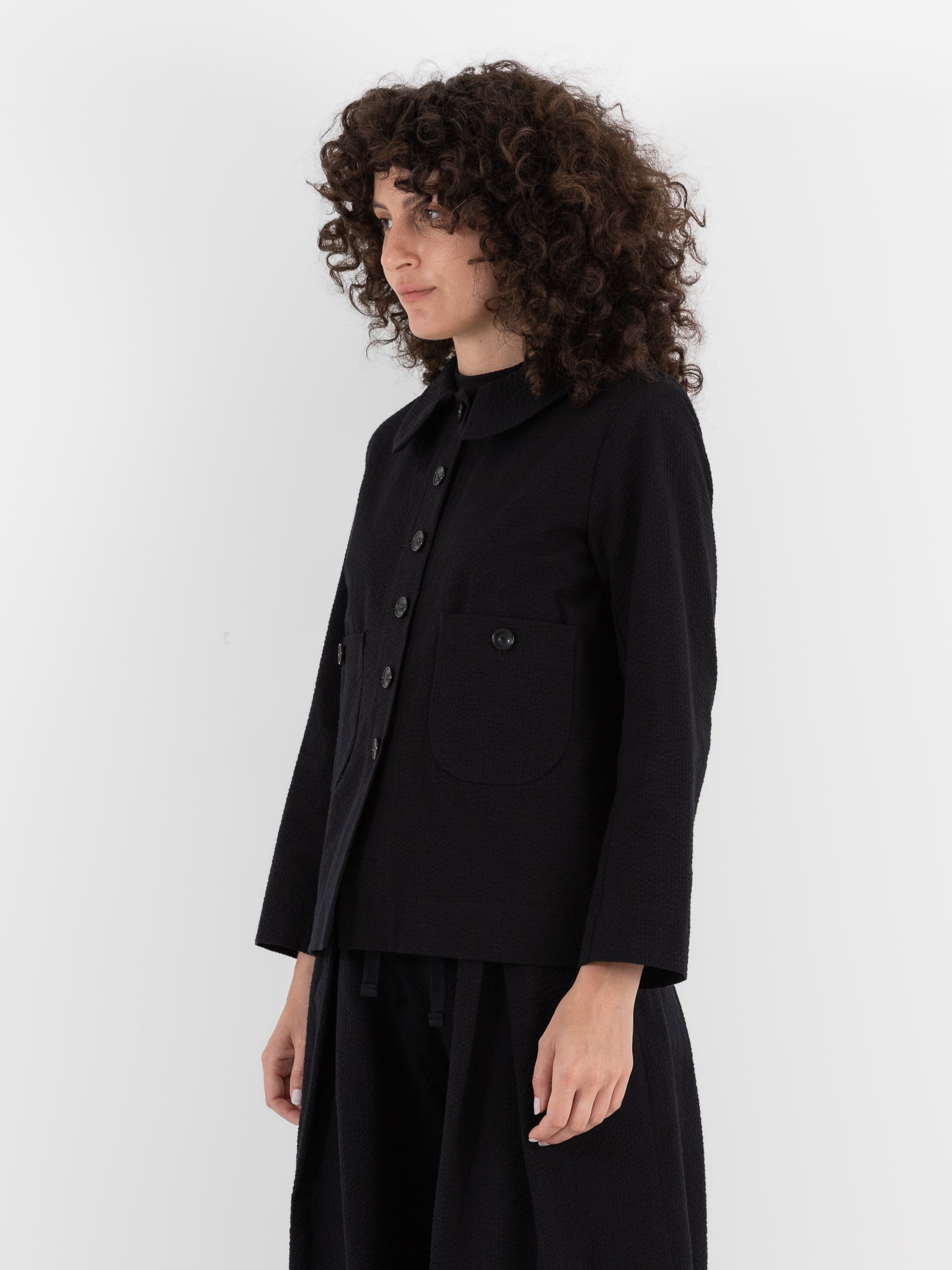 Der Antagonist Jacket in Black - DER ANTAGONIST at Worthwhile - shop JACKET