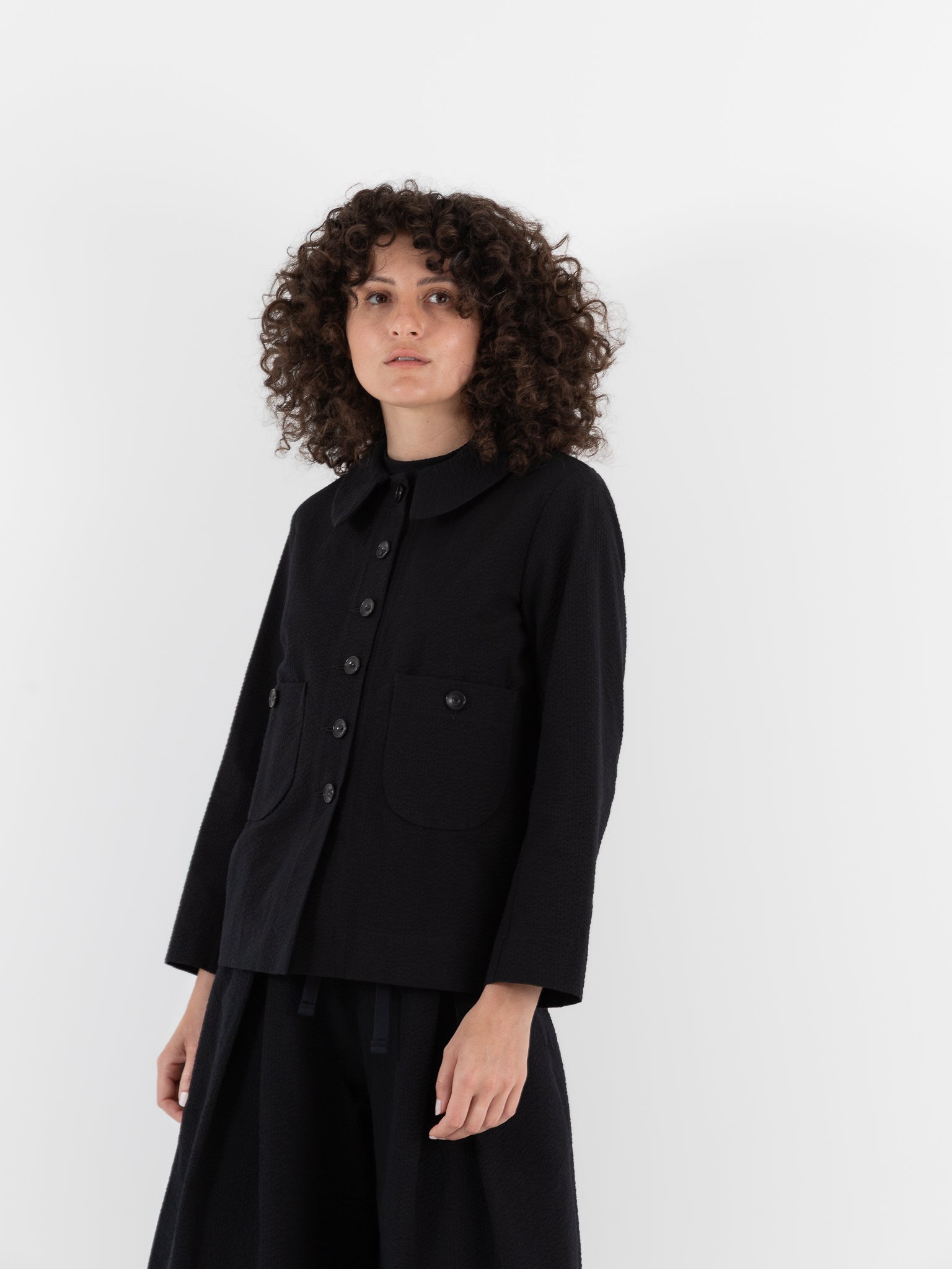 Der Antagonist Jacket in Black - DER ANTAGONIST at Worthwhile - shop JACKET